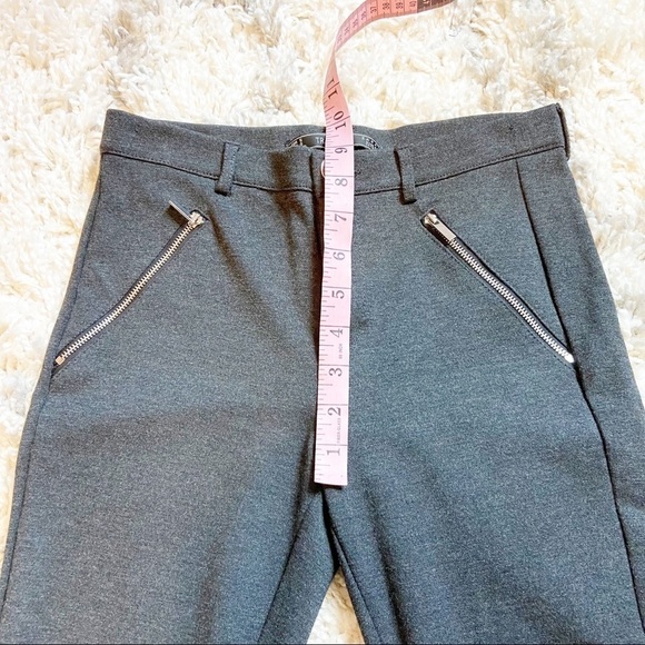 Zara | Dark Gray Skinny Stretch Pants Size Small - Picture 9 of 10